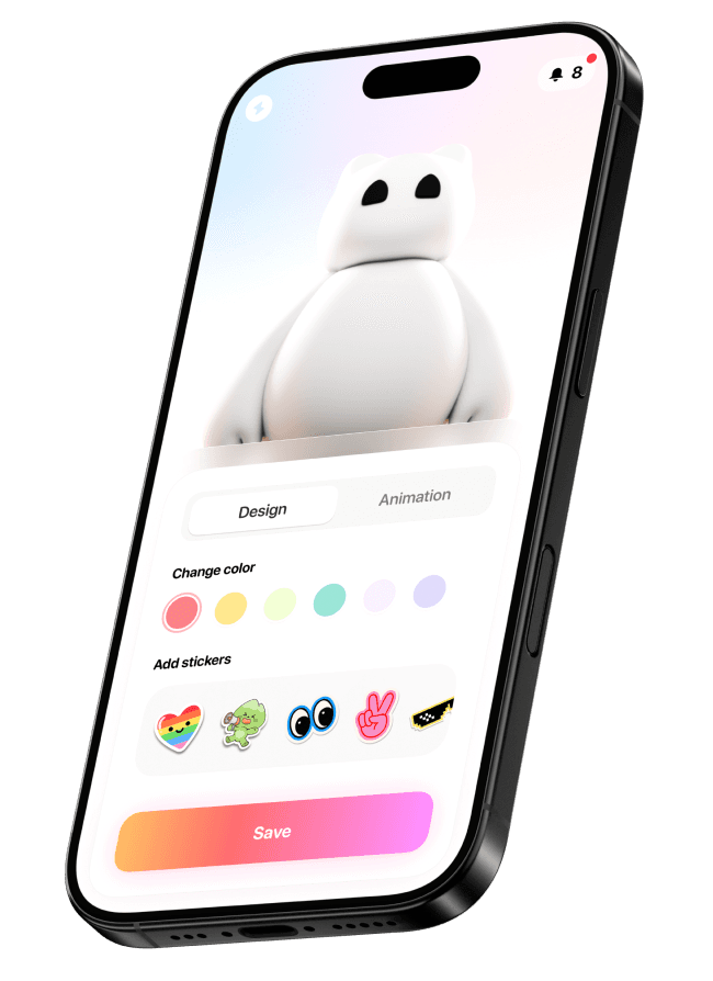 iPhone displaying a native mobile app built with Newly